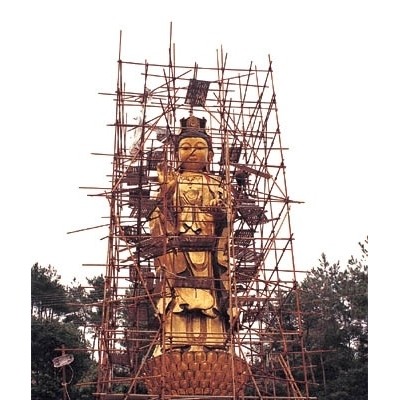浙江绍兴阿弥陀佛铜像高26米