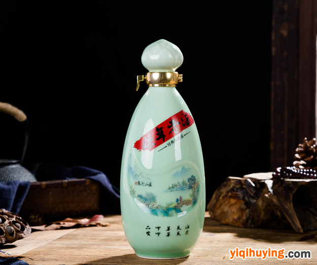 1斤陶瓷酒瓶景德镇青花瓷器酒壶酒罐酒坛酒具散酒容器釉上密封瓶